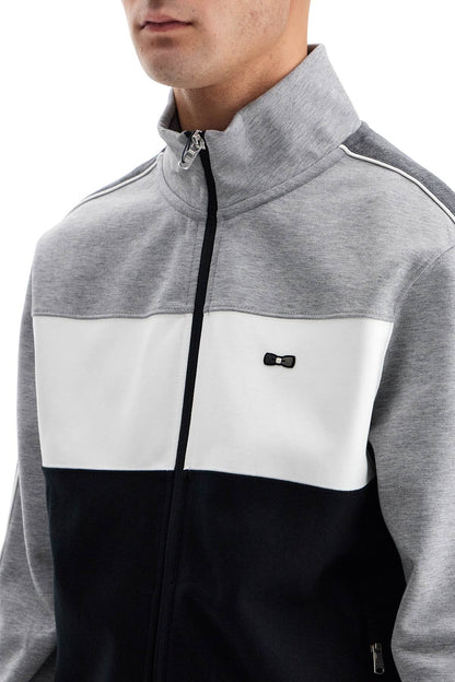 Lightweight Zip-up Sweatshirt With  - Black