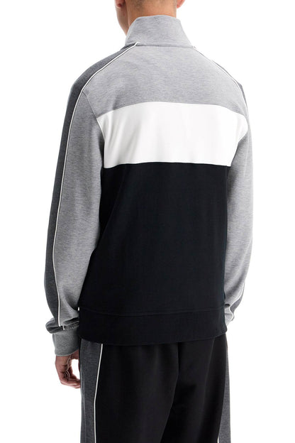 Lightweight Zip-up Sweatshirt With  - Black