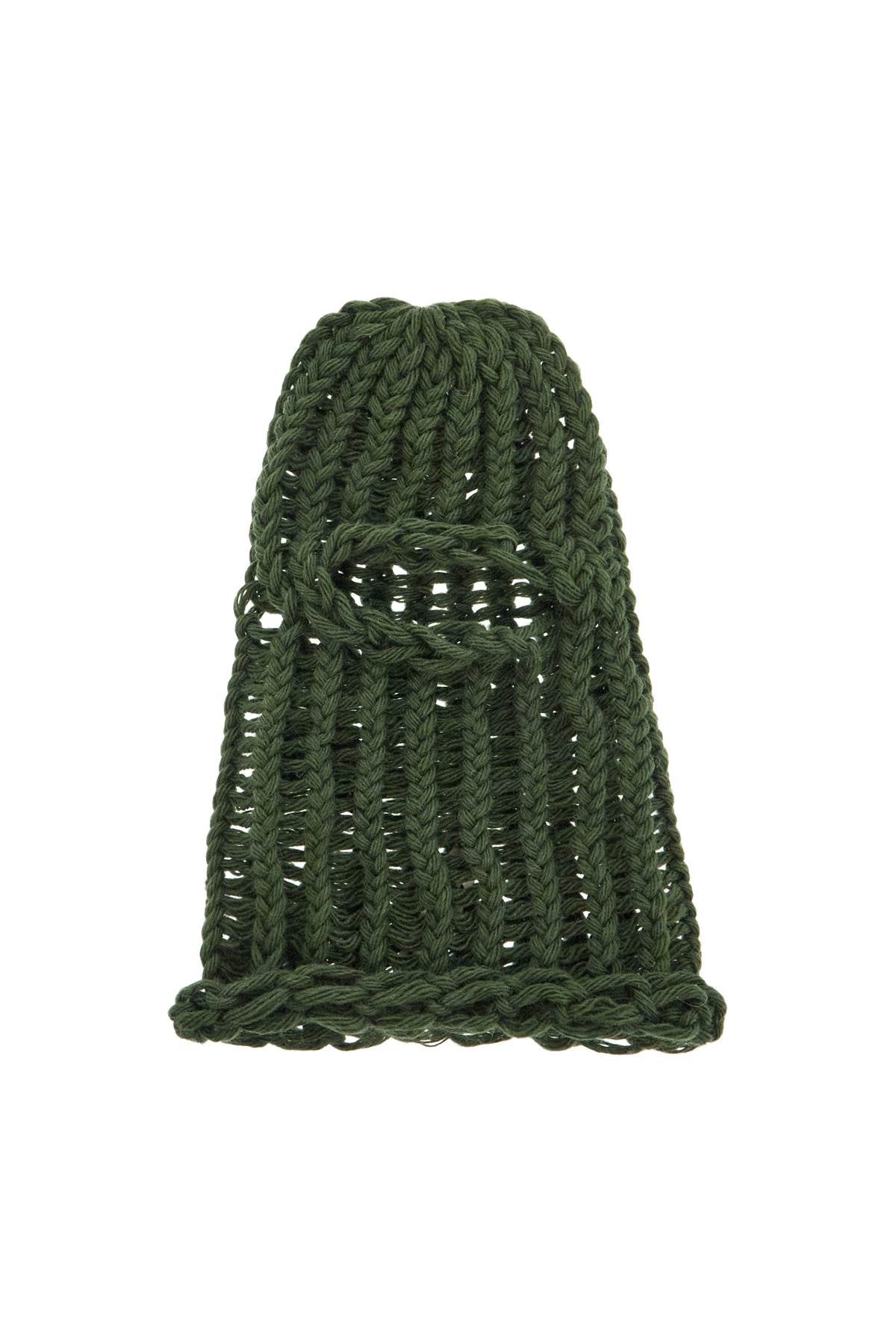 Wool Balaclava Helmet  - Green