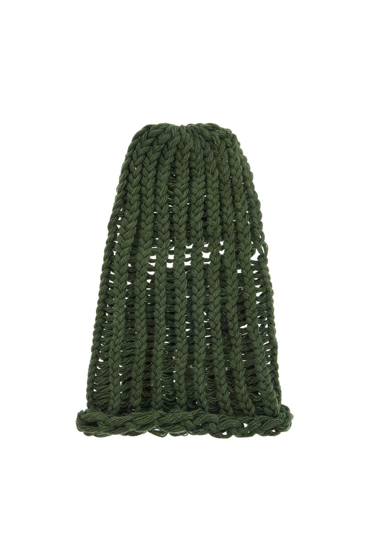 Wool Balaclava Helmet  - Green