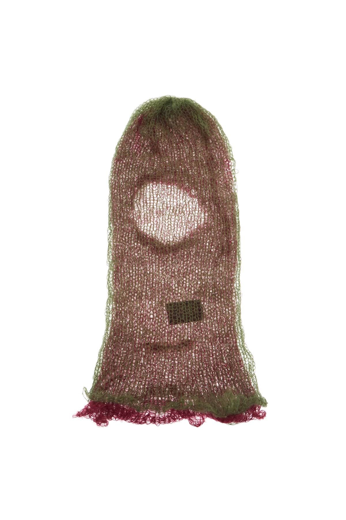 "double-layered Mohair Balaclava  - Green