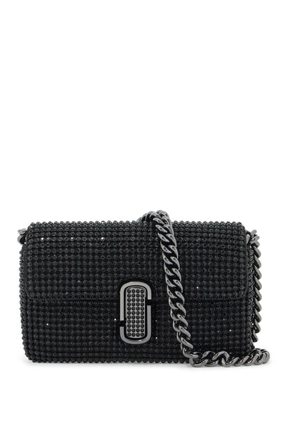 The Rhinestone J Marc Mini Shoulder Bag By  - Black