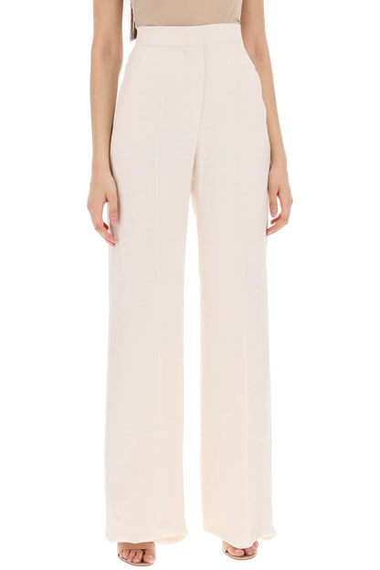 'hangar' Wide Leg Linen Pants  - Bianco