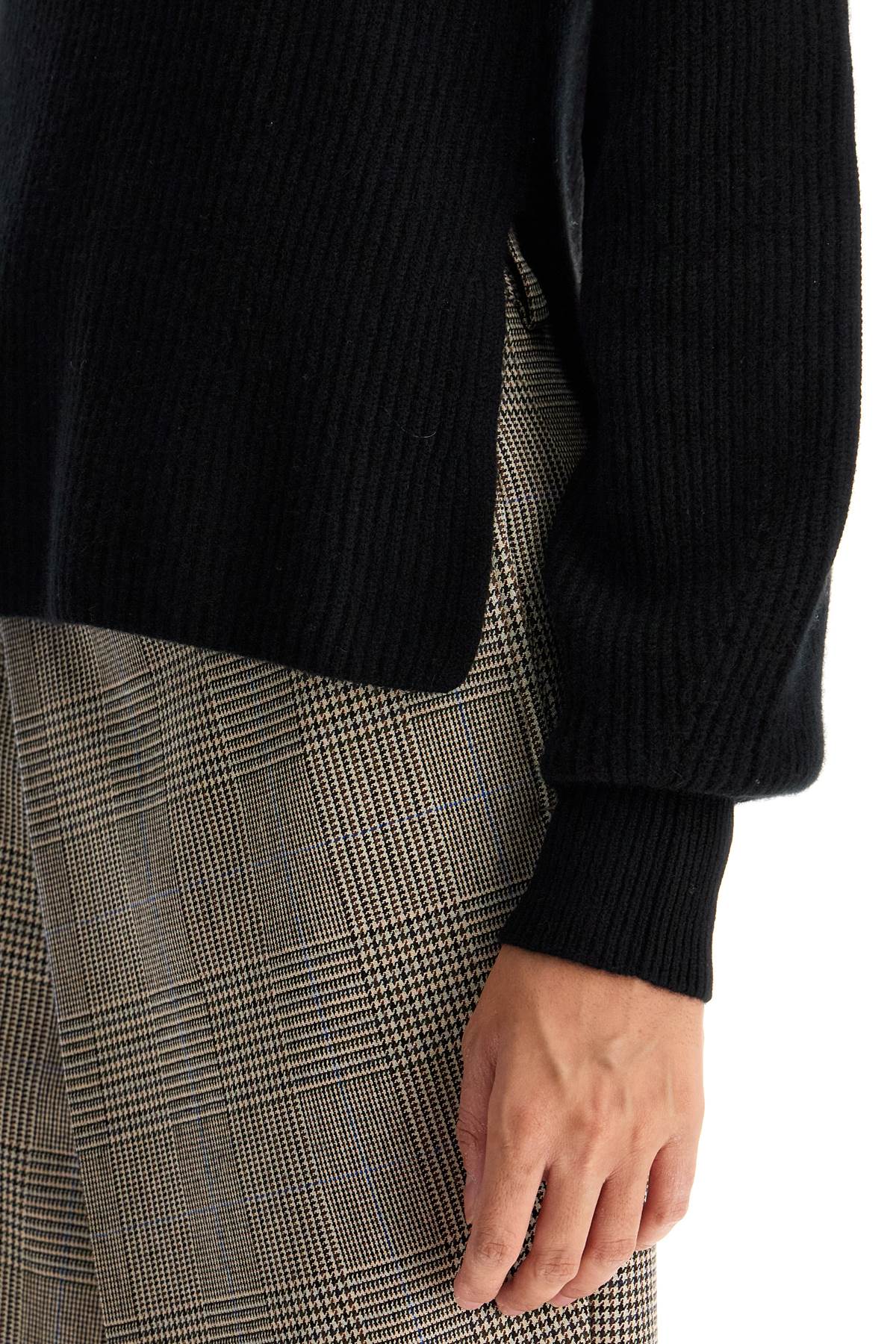 'hermus' Ribbed Cashmere  - Black