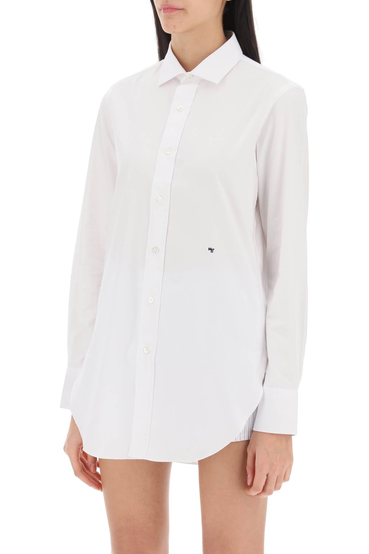 Cotton Twill Shirt  - White