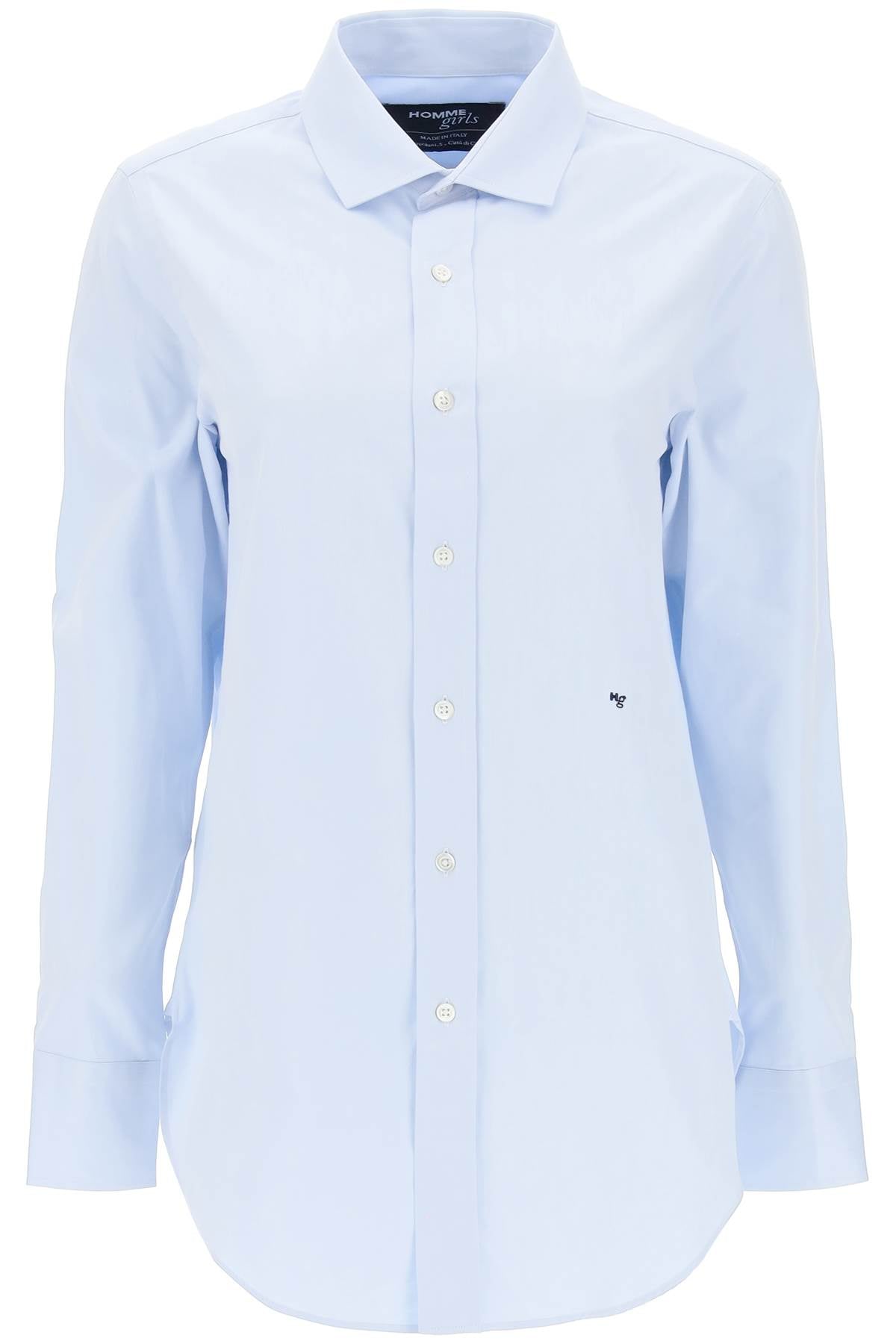 Cotton Twill Shirt  - Light Blue