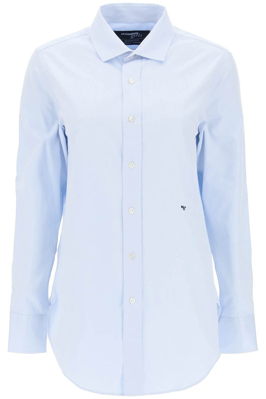 Cotton Twill Shirt  - Light Blue