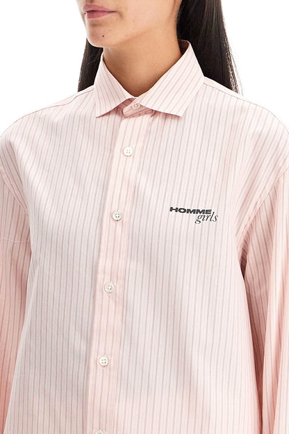 Striped Oxford Shirt For Men  - Pink