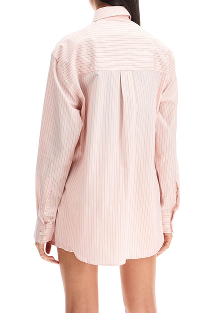 Striped Oxford Shirt For Men  - Pink