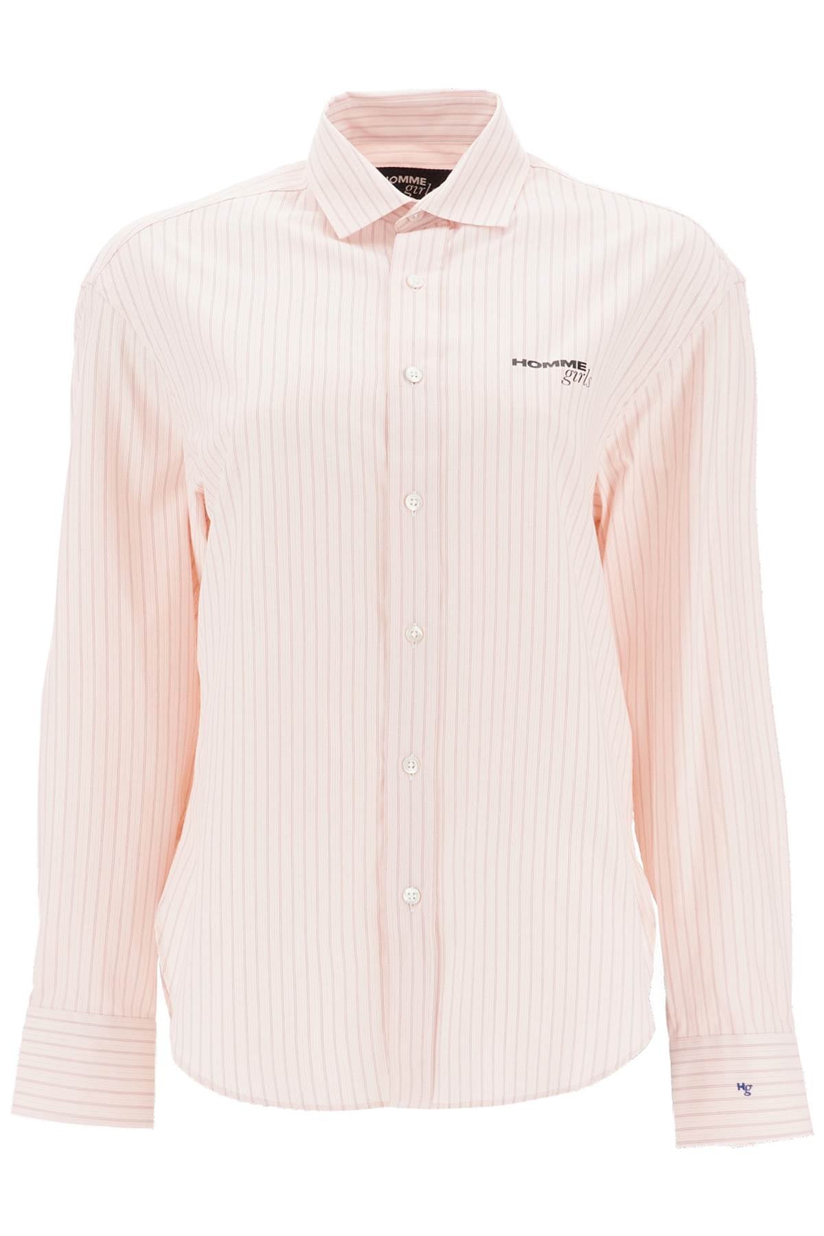 Striped Oxford Shirt For Men  - Pink