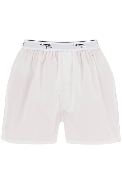 Cotton Boxer Shorts  - Light Blue