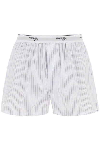 Cotton Boxer Shorts  - White