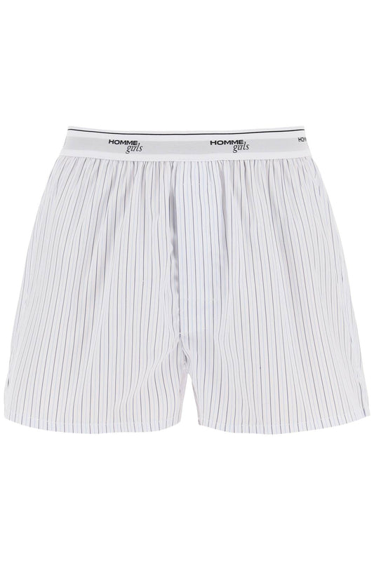 Cotton Boxer Shorts  - White