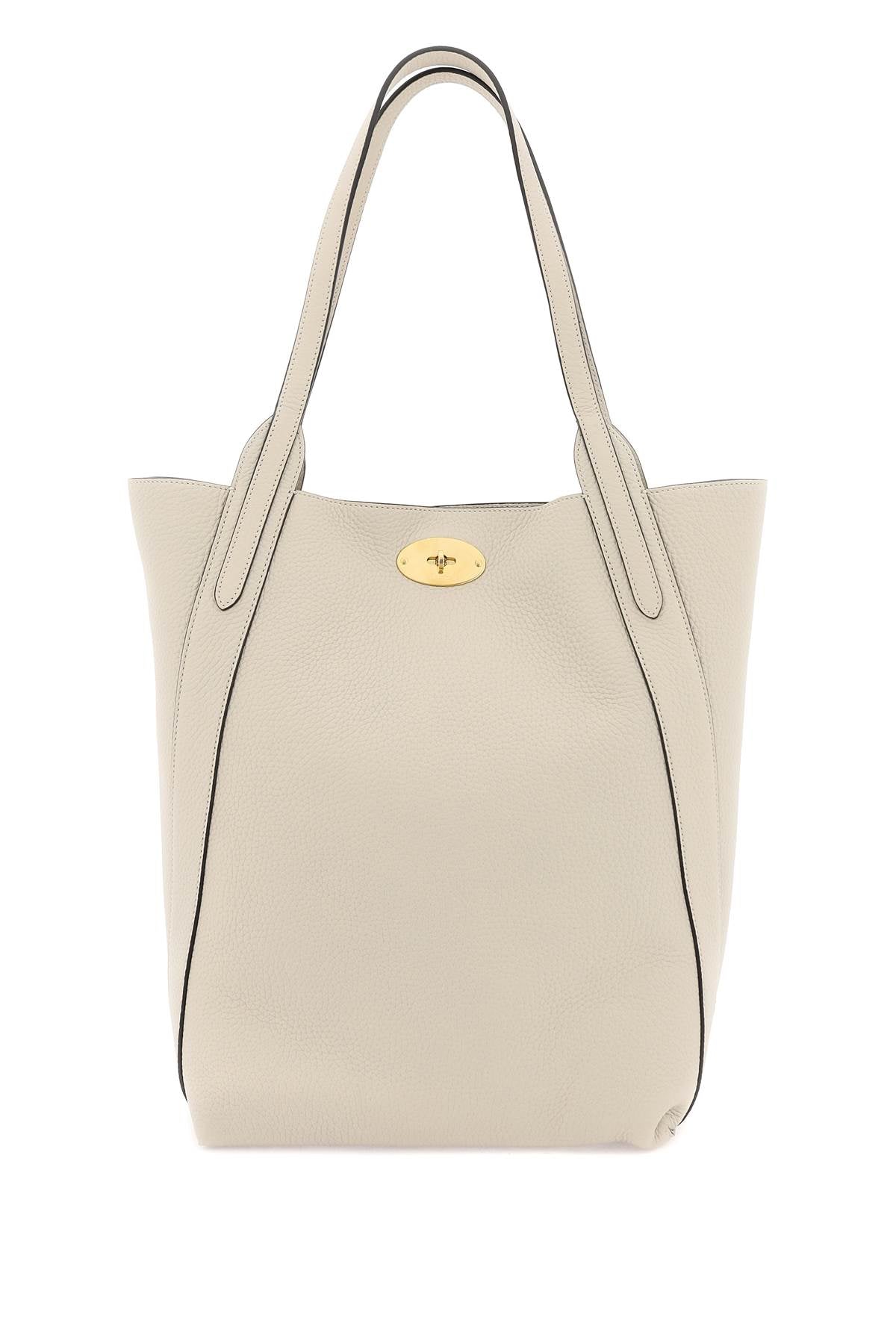 Grained Leather Bayswater Tote Bag  - Neutro