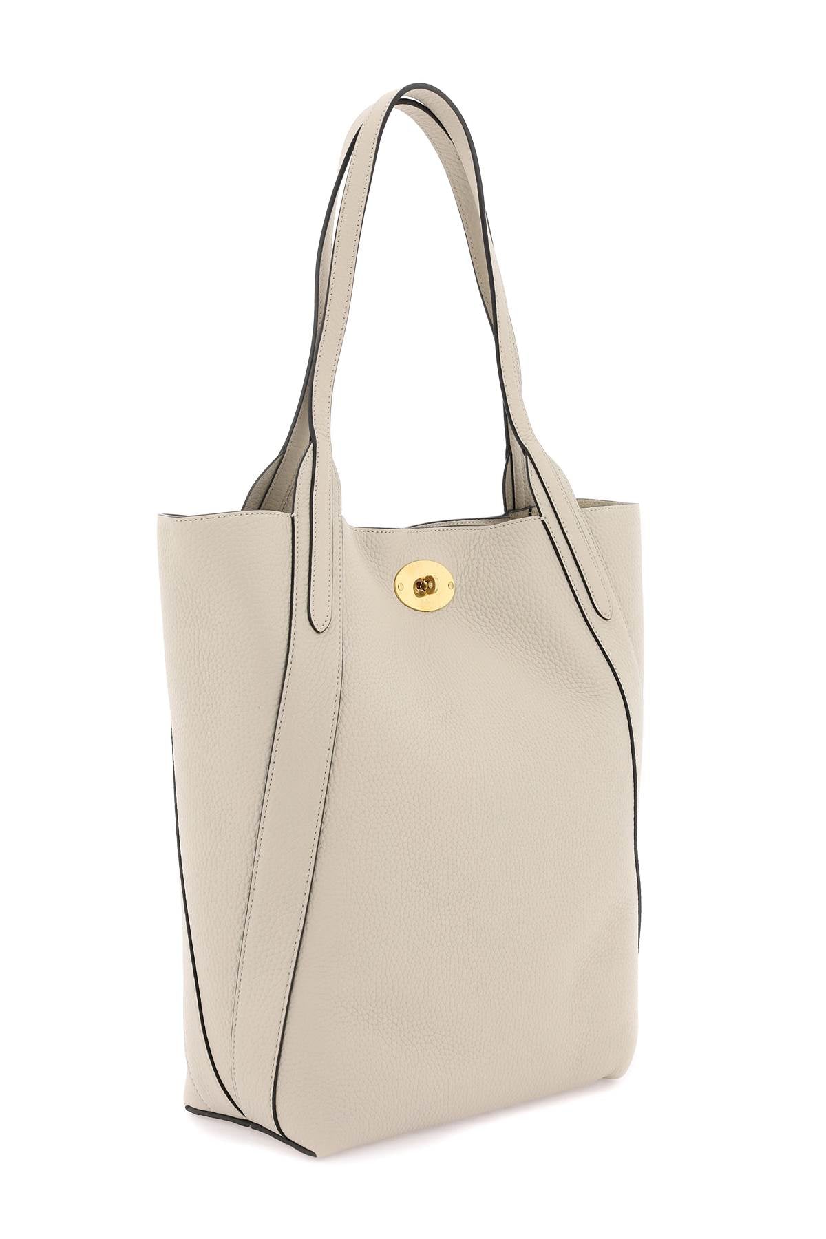 Grained Leather Bayswater Tote Bag  - Neutro