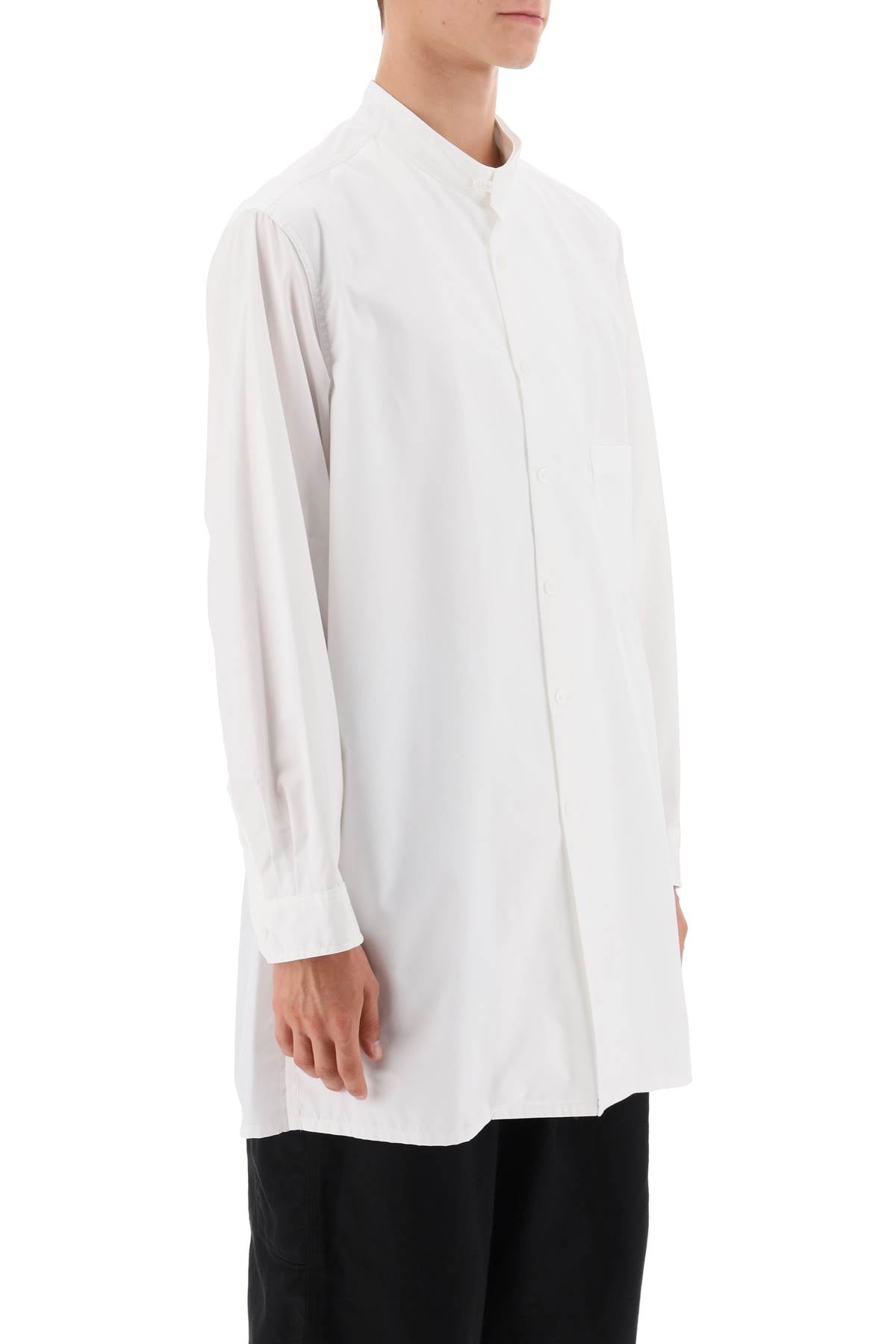 Layered Longline Shirt  - Bianco