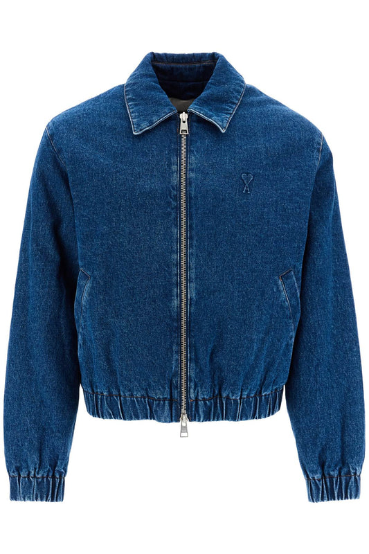 Denim Bomber Jacket For  - Blue