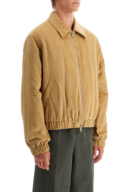 Corduroy Bomber Jacket  - Beige