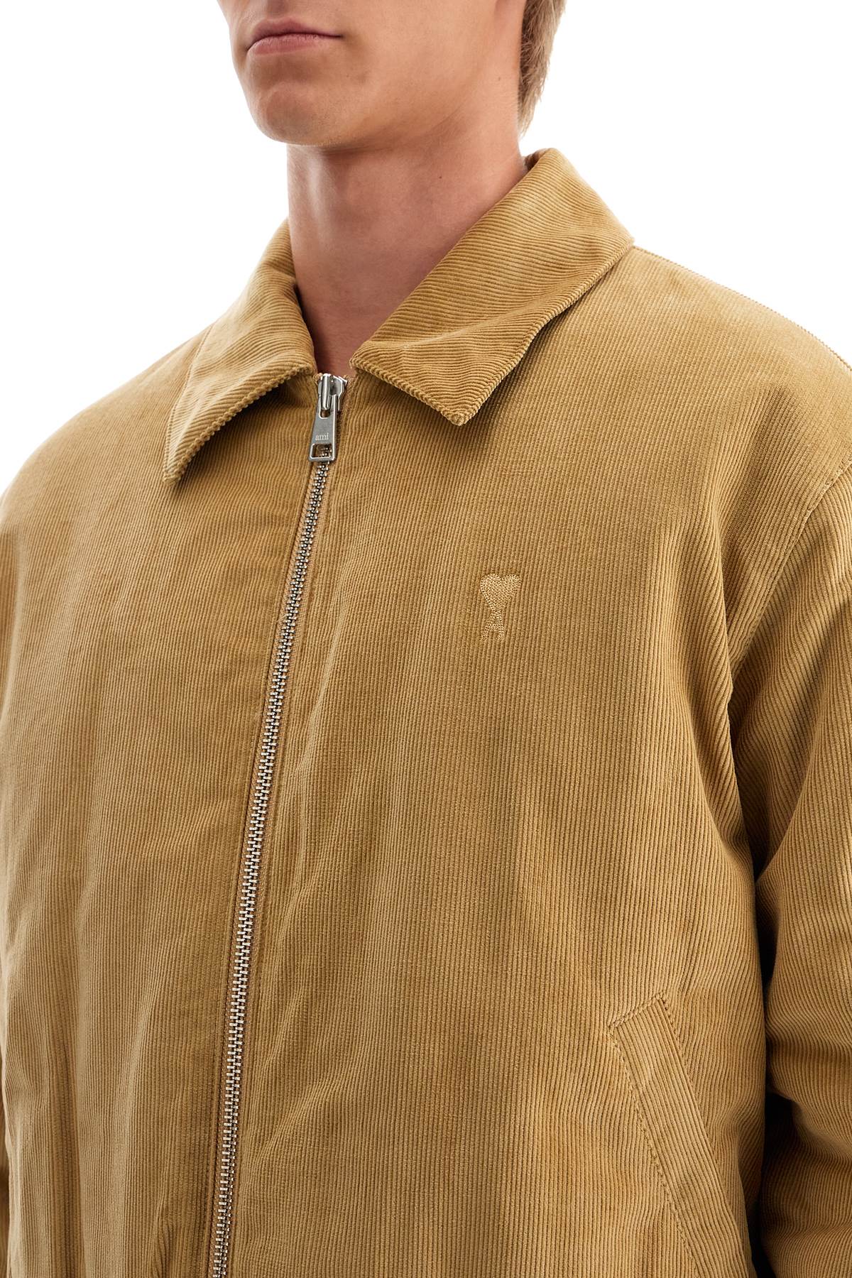 Corduroy Bomber Jacket  - Beige