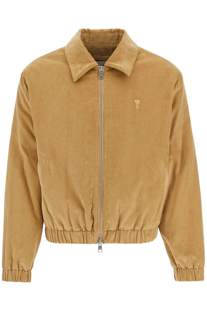 Corduroy Bomber Jacket  - Beige