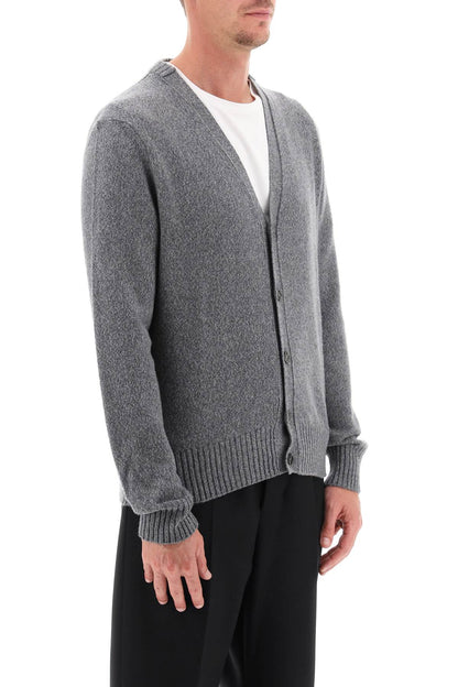 Melange Cashmere Cardigan  - Grigio