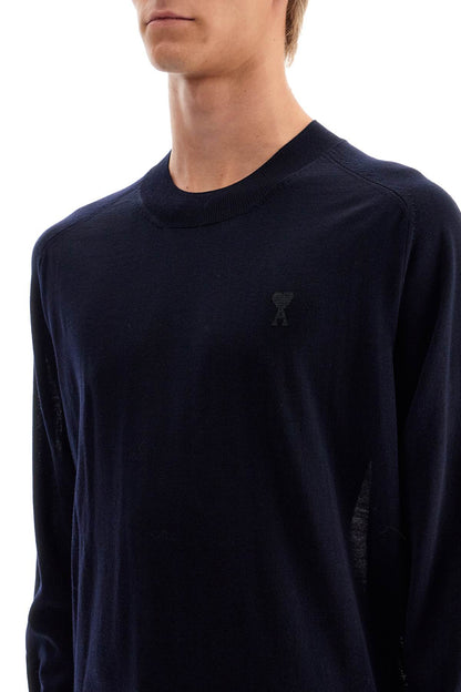 Lightweight Wool Raglan Pullover  - Blue