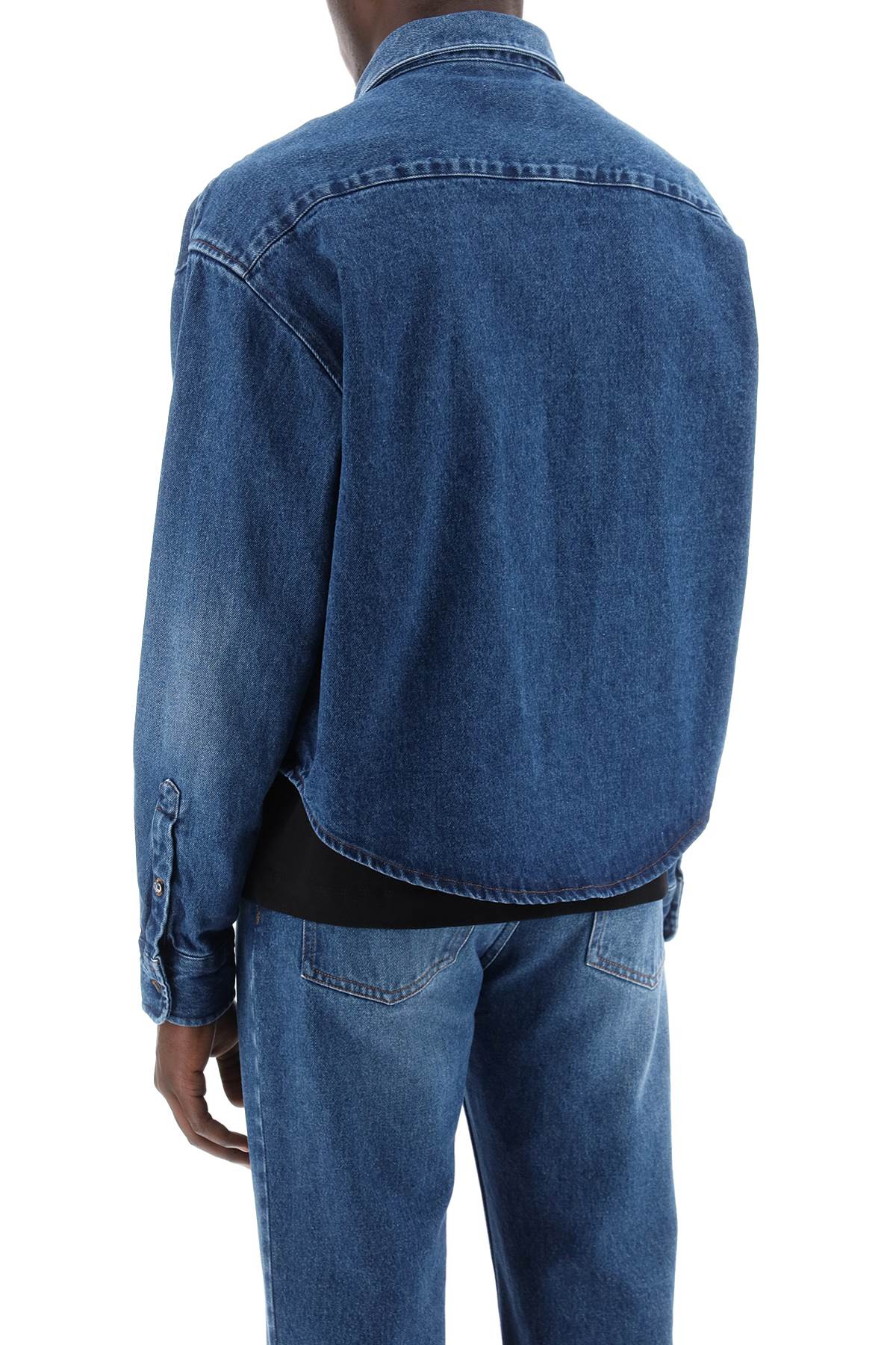 "boxy Denim Oves  - Blu