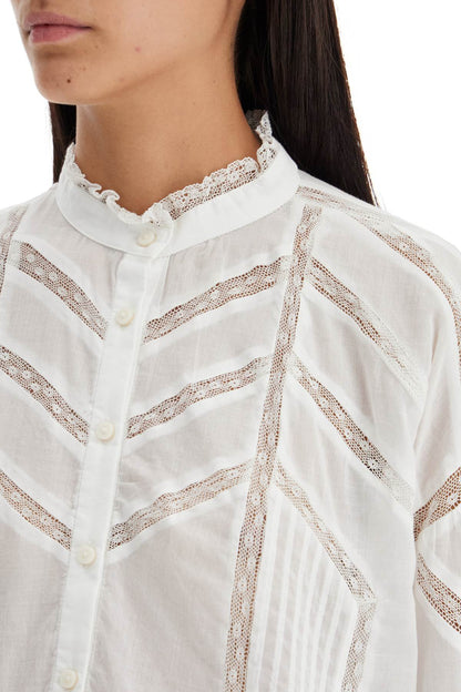 Cotton Gelma Blouse For  - White