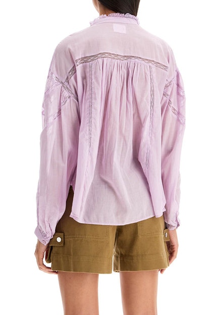 Cotton Gelma Blouse For  - Purple