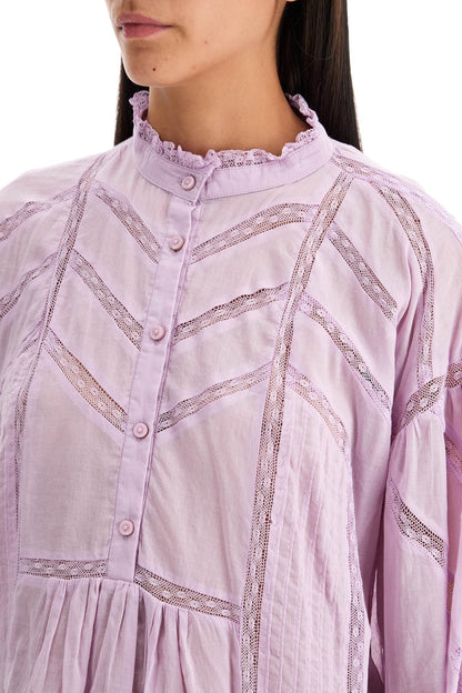 Cotton Gelma Blouse For  - Purple