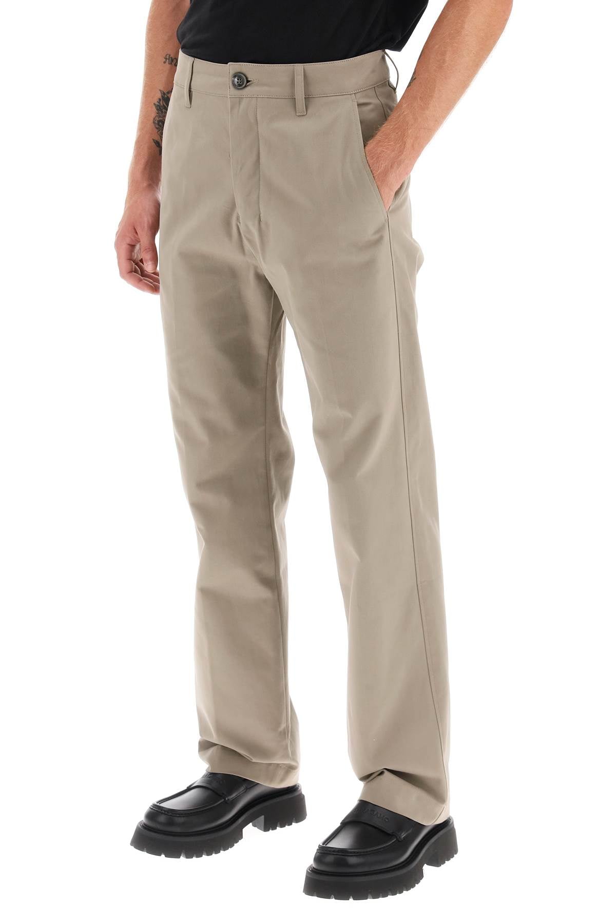 Cotton Chino Pants  - Khaki