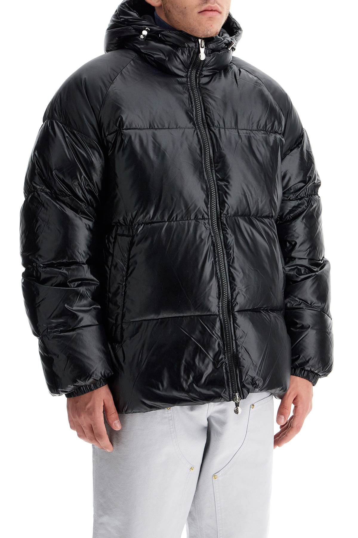 Sten 3 Shiny Down Jacket  - Black