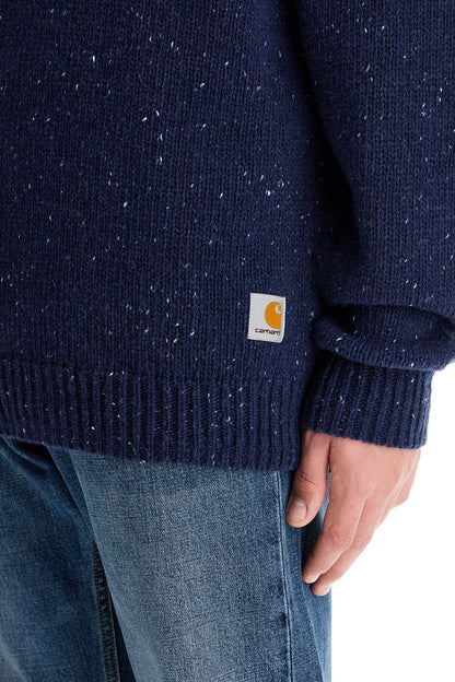 'anglistic Lamb Wool Pullover  - Blue