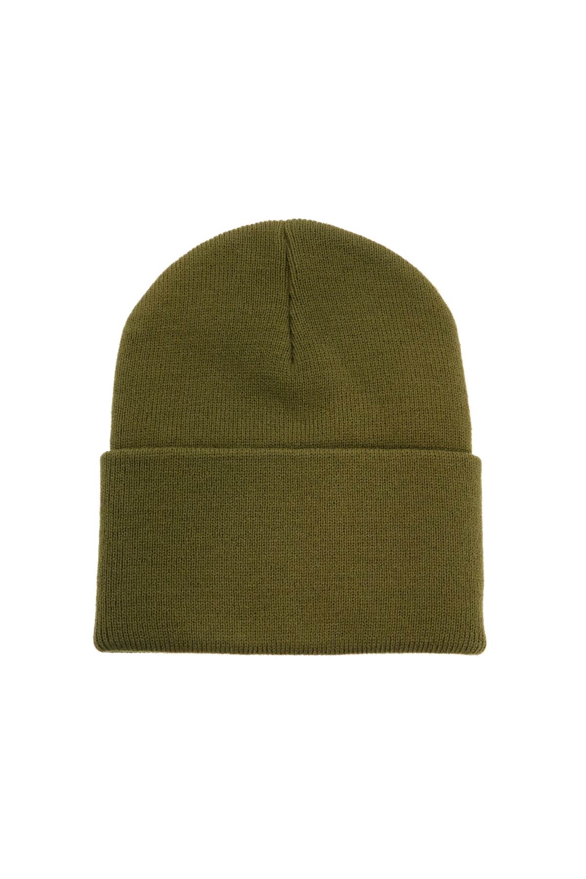 Beanie Hat With Logo Patch  - Green