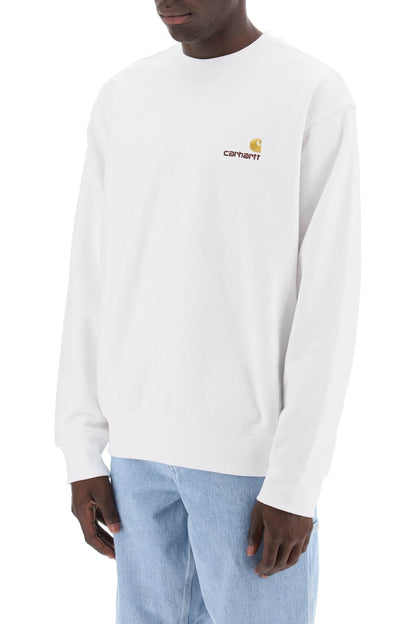 American Script Crewneck Sweatshirt  - White