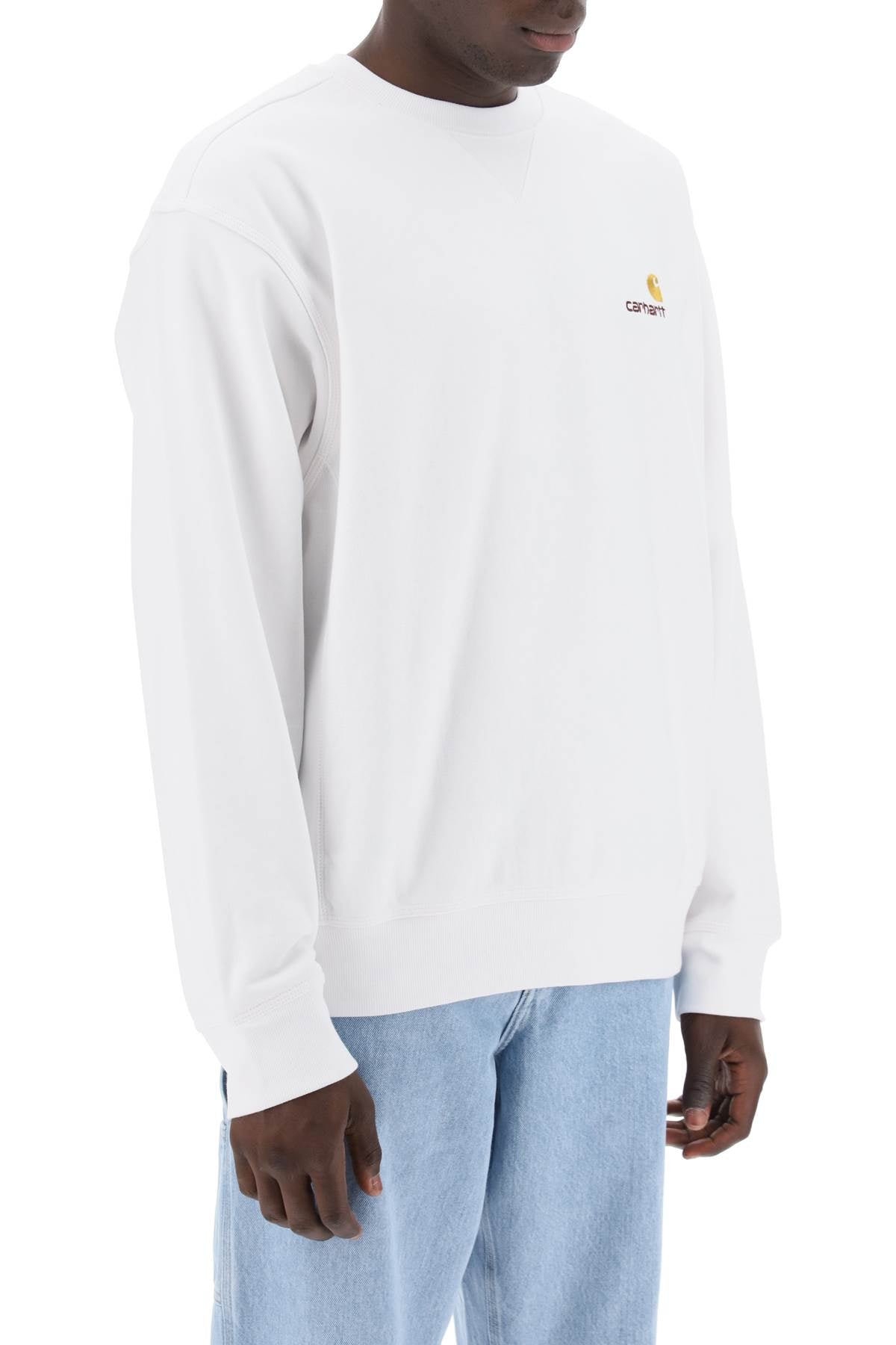 American Script Crewneck Sweatshirt  - White