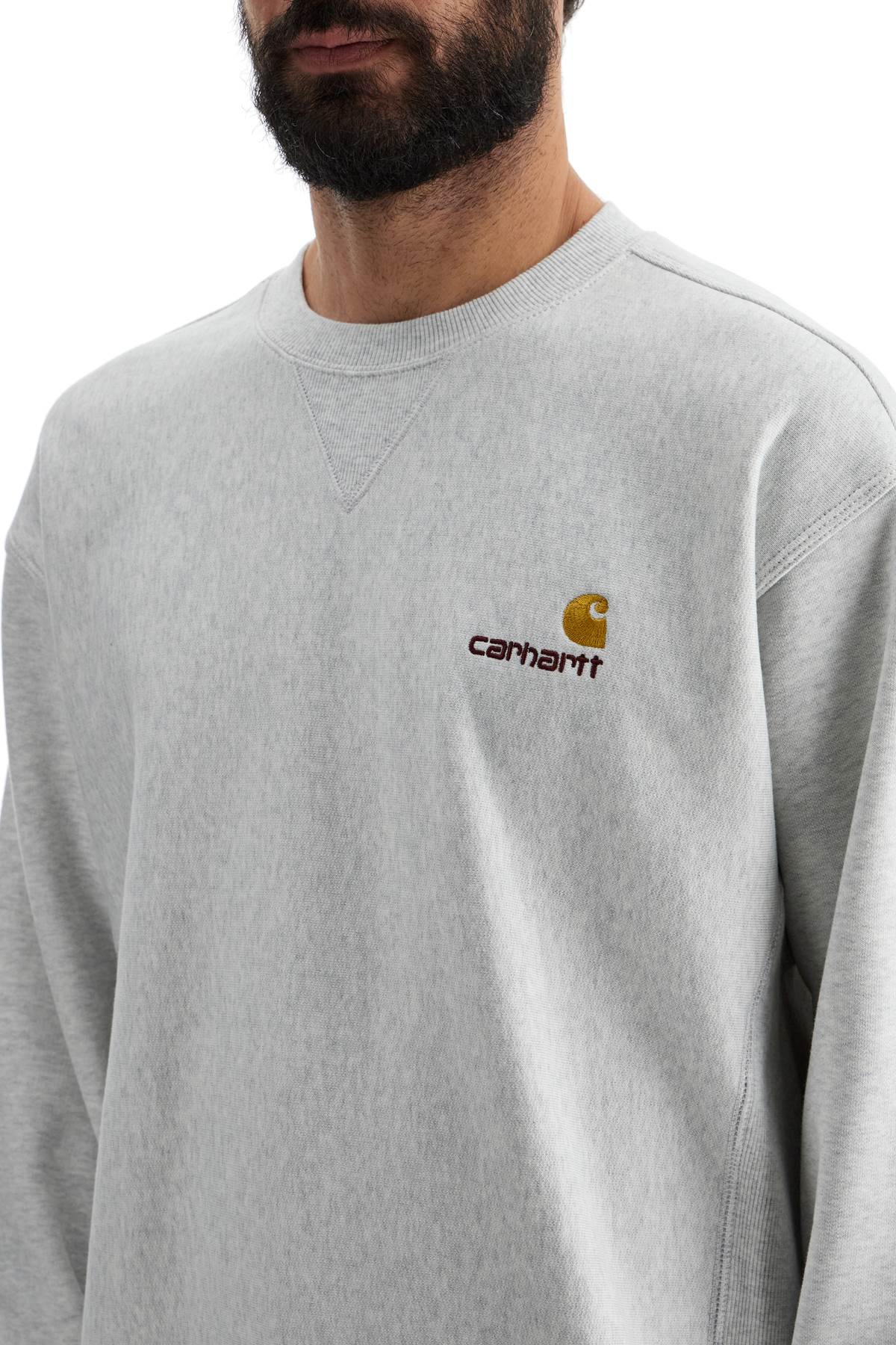 American Script Crewneck Sweatshirt  - Grey