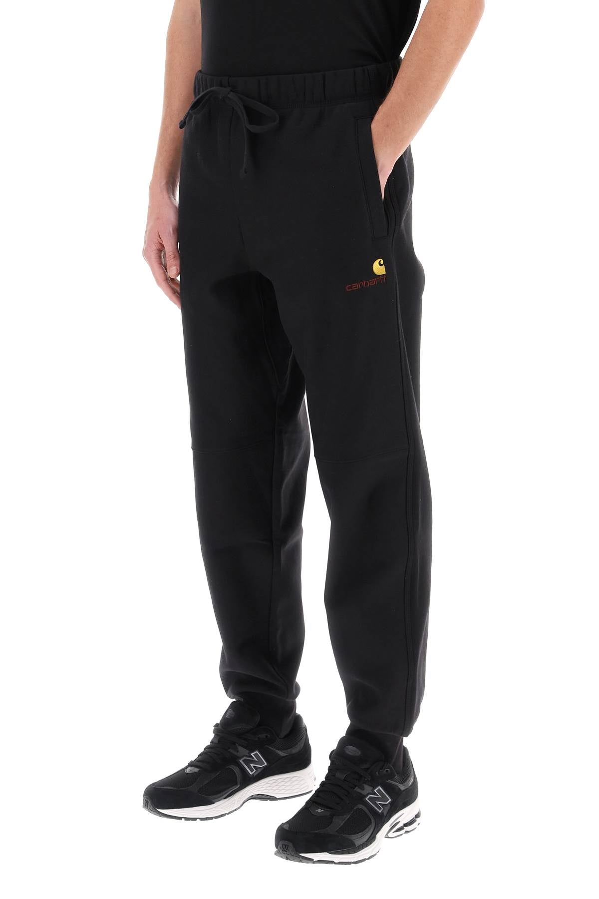 American Script Sweatpants  - Black