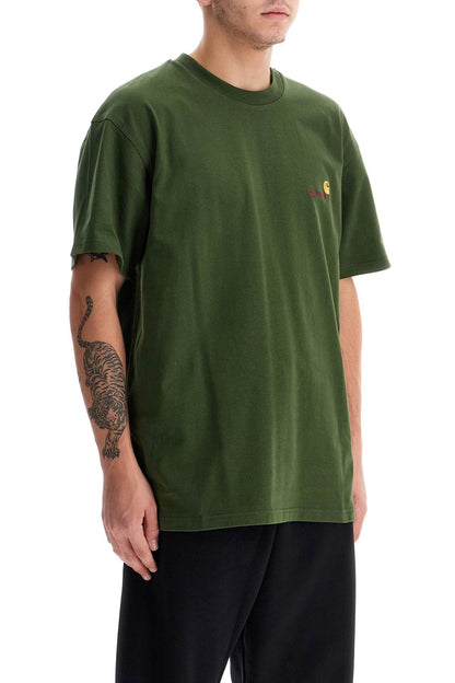 American Script T-shirt  - Green