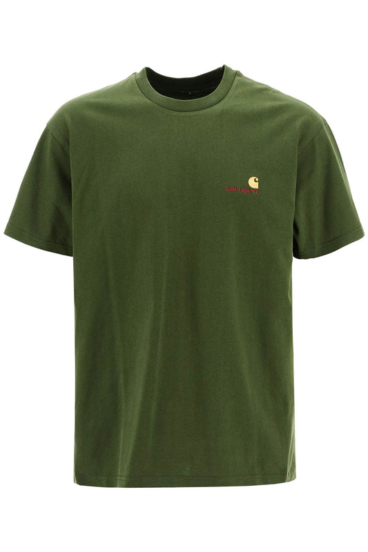 American Script T-shirt  - Green