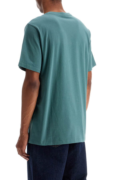 T-shirt With Chest Pocket  - Green