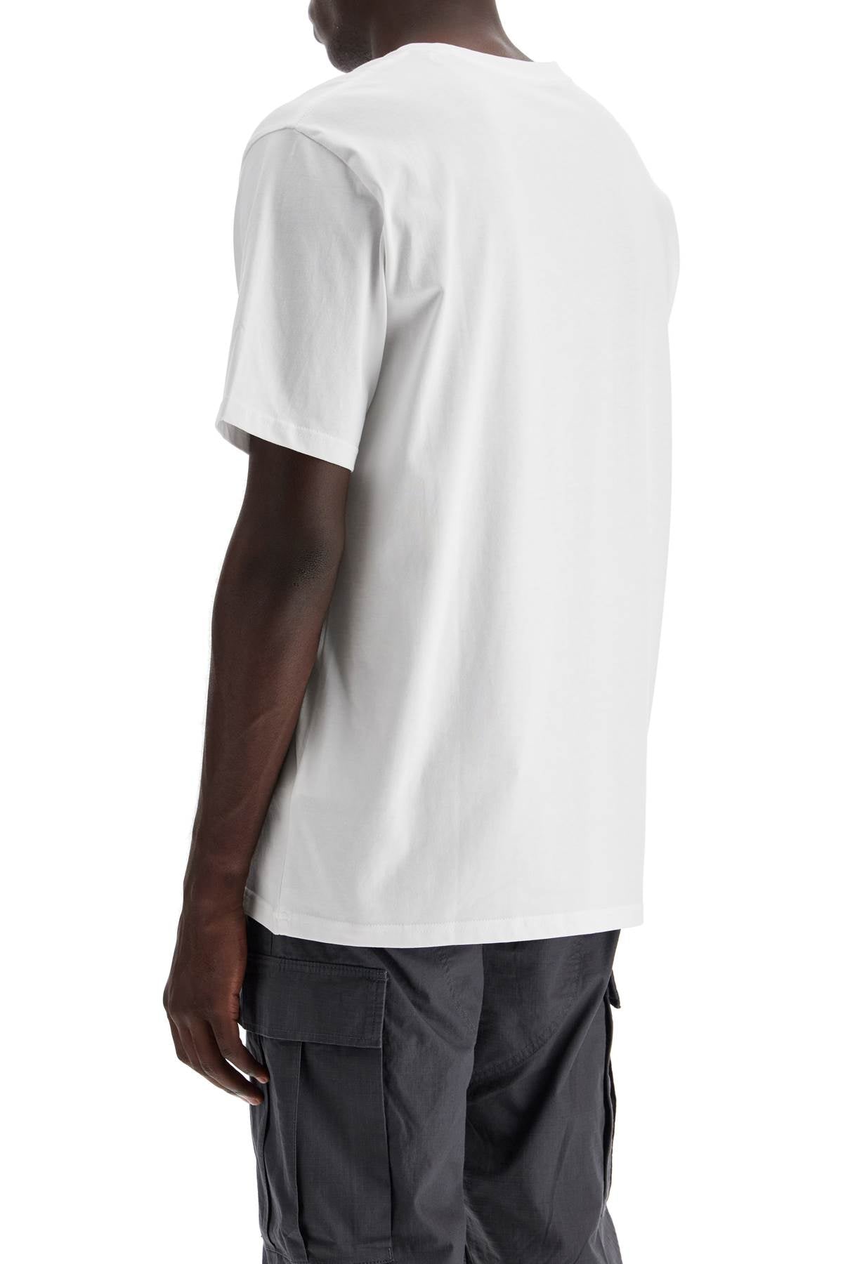 T-shirt With Chest Pocket  - White