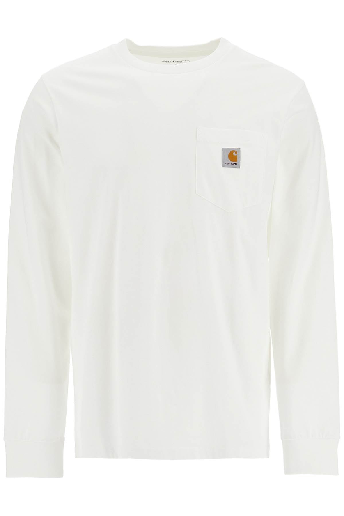 L/s Pocket T-shirt  - White