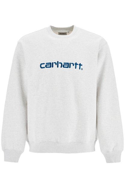 Embroidered Logo Sweatshirt  - Grey