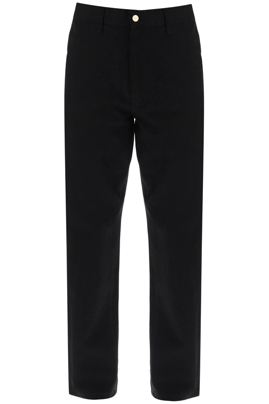 Organic Cotton Single Knee Pants  - Black