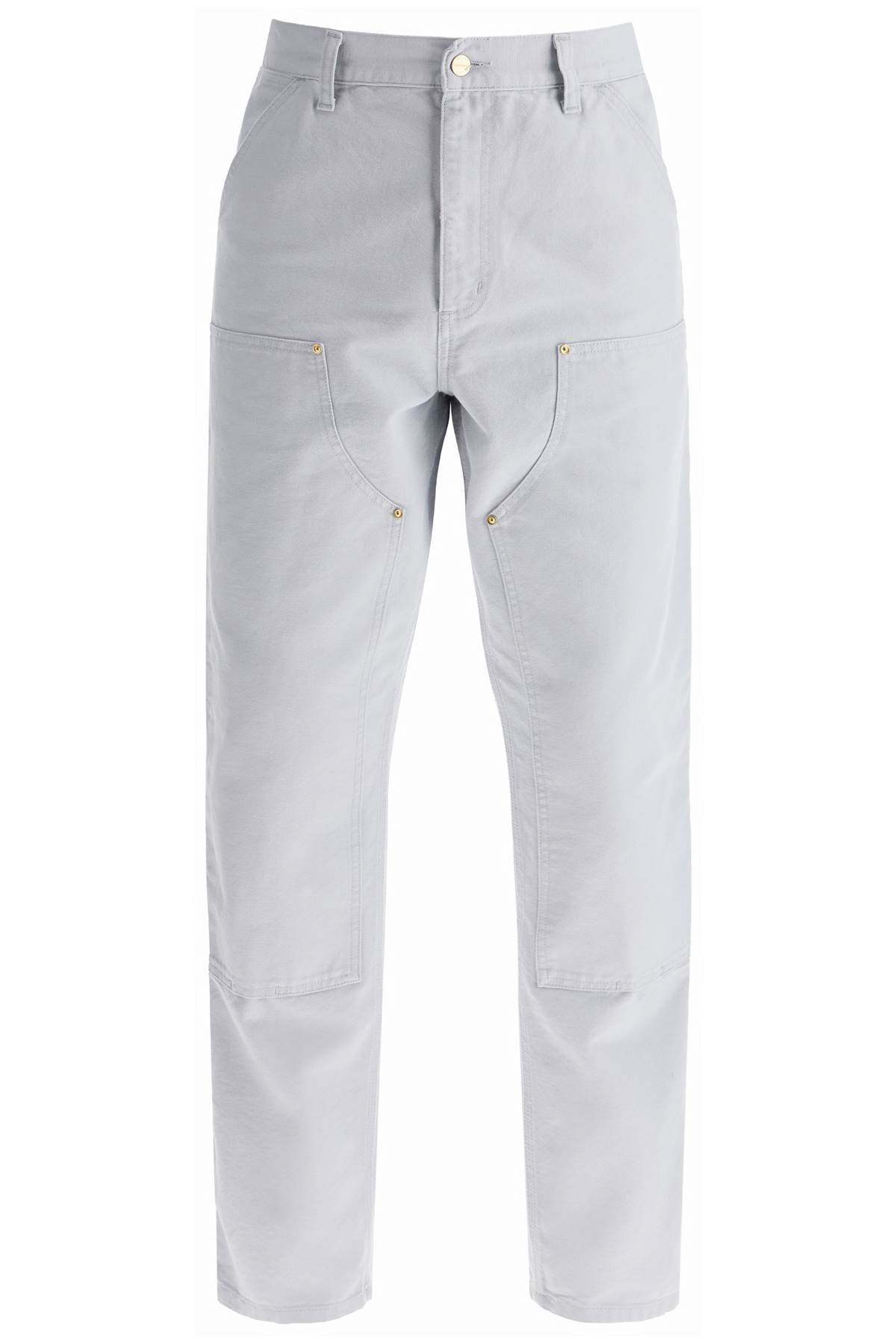 Organic Cotton Double Knee Pants  - Light Blue