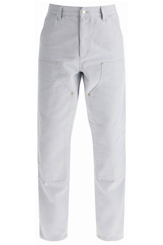 Organic Cotton Double Knee Pants  - Light Blue