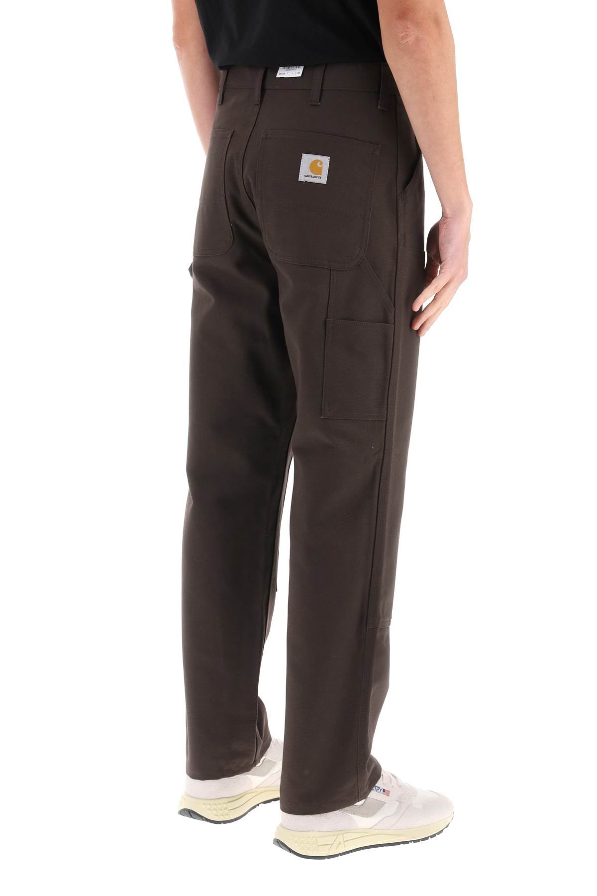 Organic Cotton Double Knee Pants  - Brown