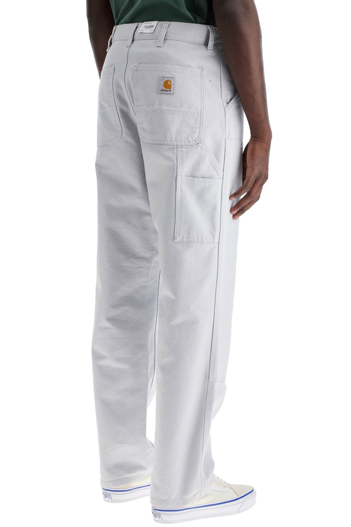 Organic Cotton Double Knee Pants  - Light Blue