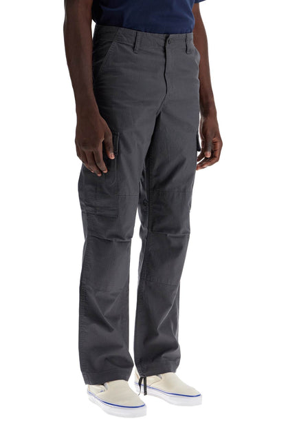 Regular Cotton Ripstop Cargo Pants  - Grey